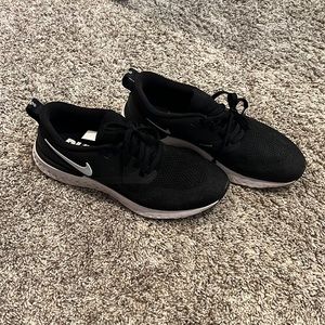 Black Nike Flyknit Athletic Shoes